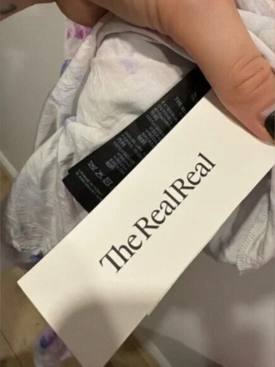 The Kooples Printed Short Dress with Frills Abstract Floral Pastel Mini Dress - Picture 2 of 12